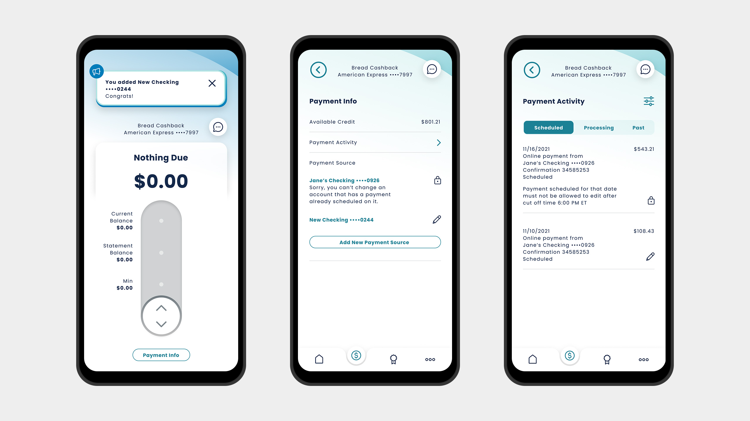 Flow: Payment Info