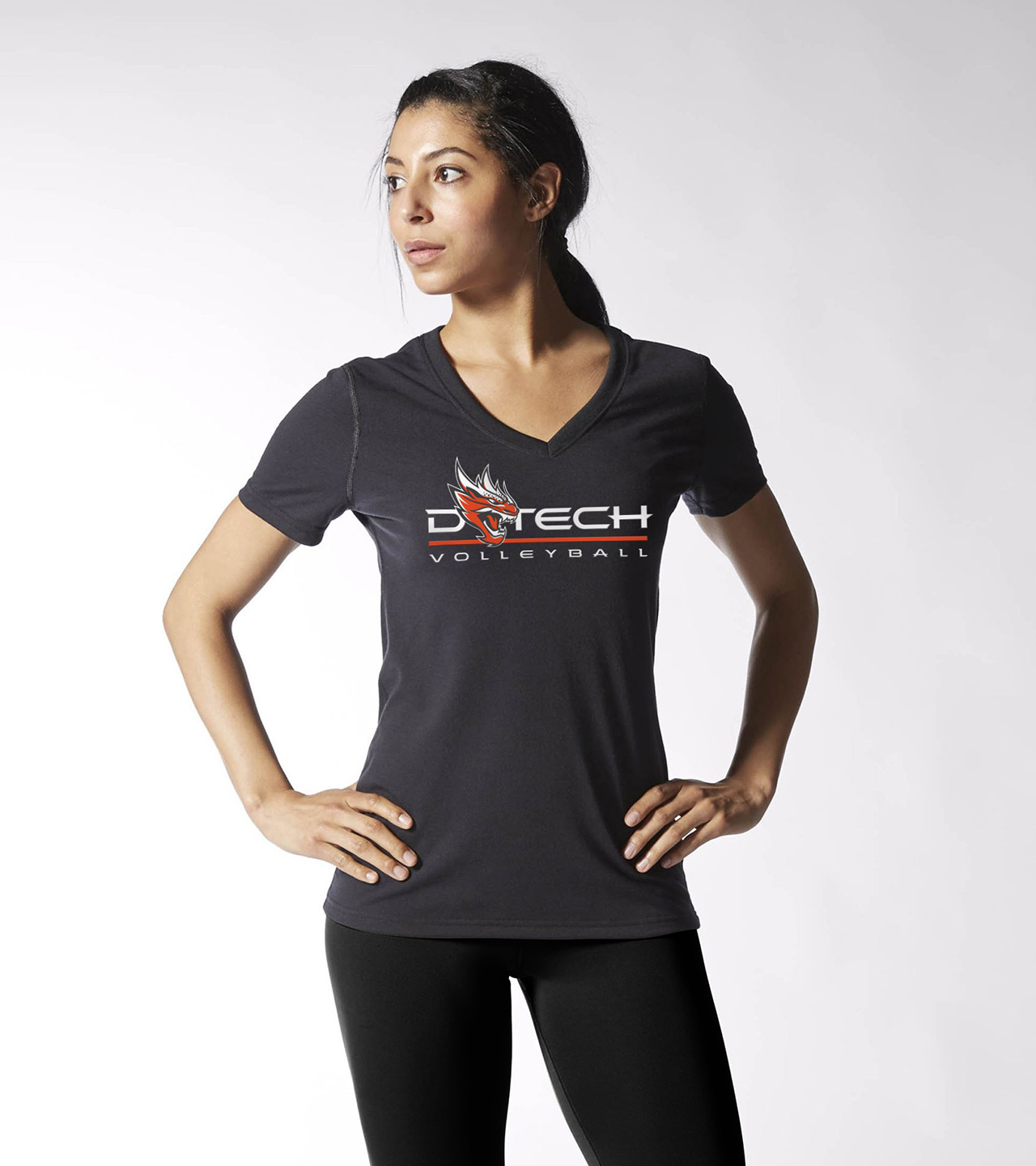 D.Tech Volleyball Women’s V-Neck Tee