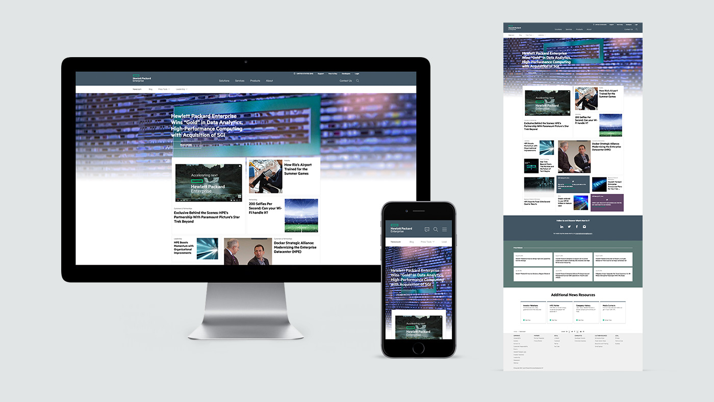 HPE Newsroom Desktop & Mobile