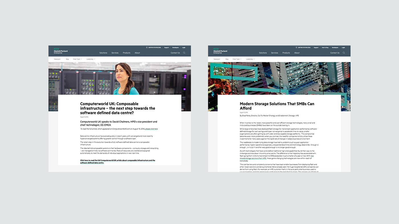 HPE Newsroom Press Releases