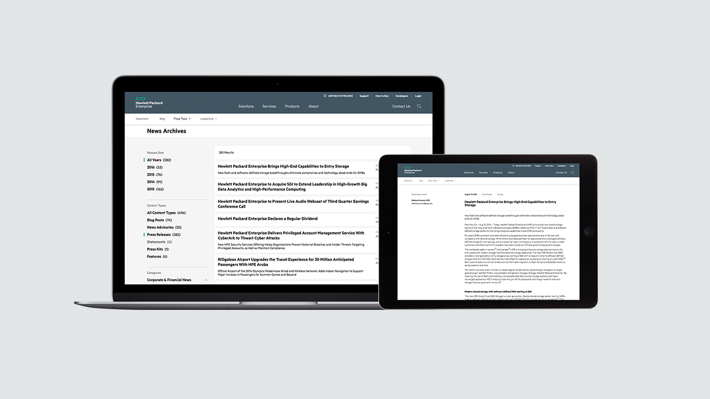 HPE Newsroom News Archives