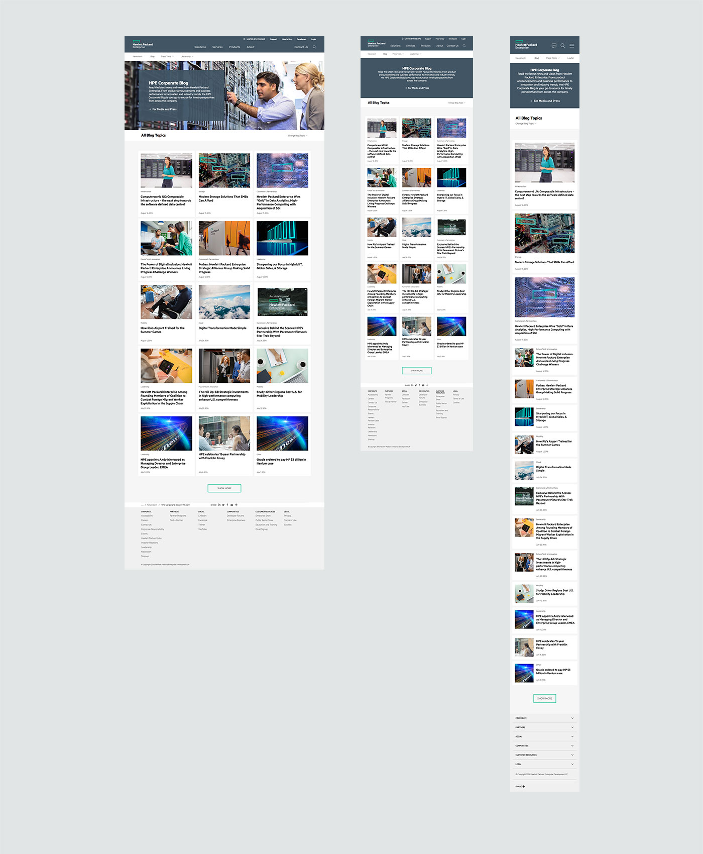 HPE Newsroom Responsive