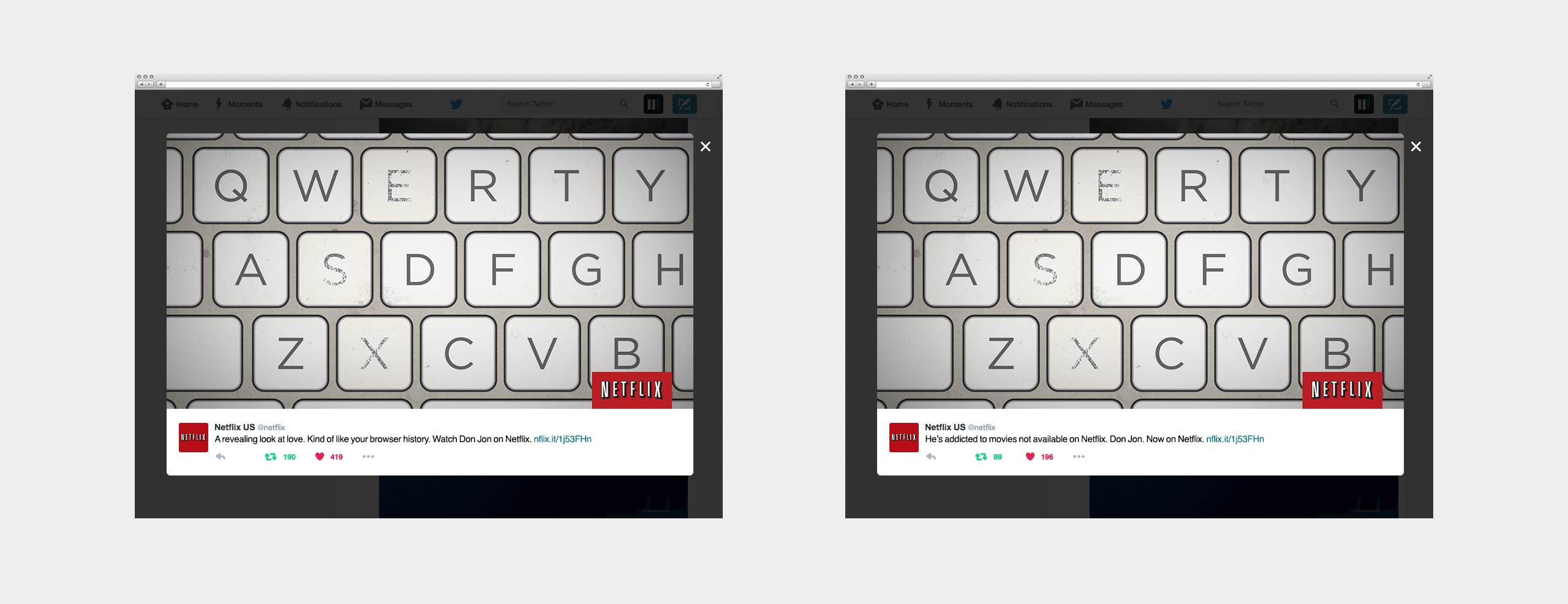 A/B Testing: Don Jon